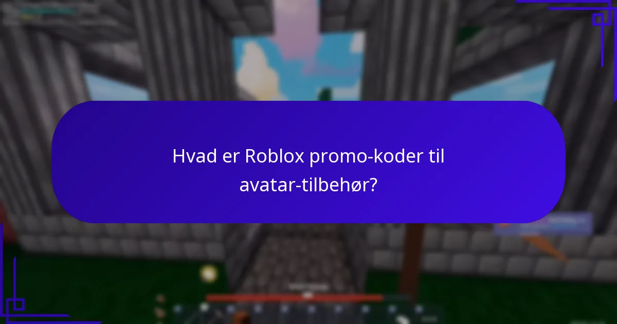 Hvad er Roblox promo-koder til spilpasser?