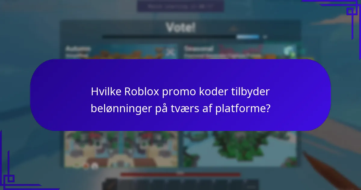 Hvilke multi-spil genstande kan låses op med Roblox promo koder?